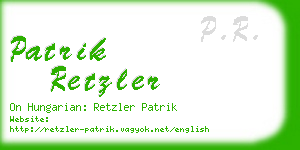 patrik retzler business card